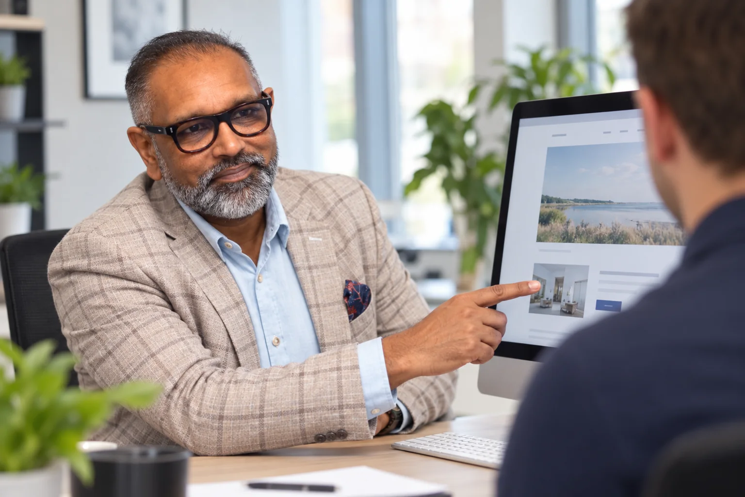 Anil Jagroep bij een digitaal ontwerp